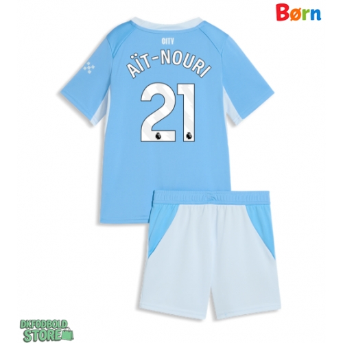 Manchester City Rayan Ait-Nouri #21 Replika Babytøj Hjemmebanesæt Børn 2026-27 Kortærmet (+ Korte bukser)
